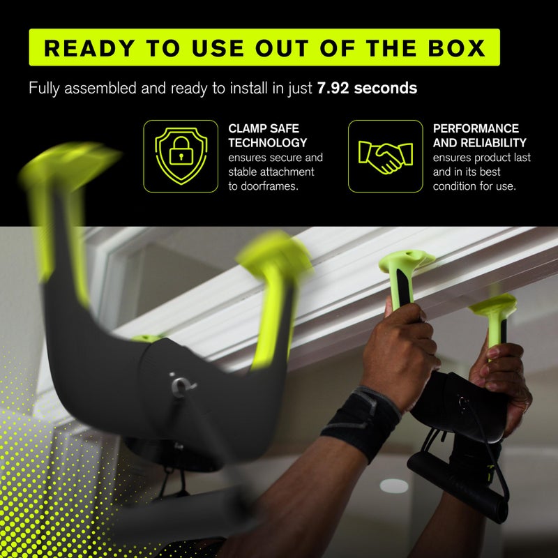 Duonamic Eleviia: Worldâ€™s Best Portable Pullup Bar | Doorway Pull Up Bar For Home, Workplace or Travel | Exercise and Transform Yourself on Your Own Terms | Safe and Most Portable Way to Exercise - Image 5